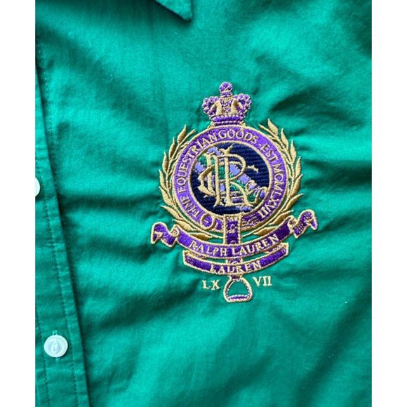 Ralph Lauren Green Button Down Shirt - Picture 4 of 10